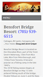 Mobile Screenshot of bensfortbridgeresort.com